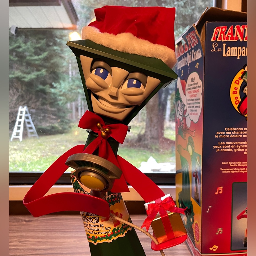 1997 Telco Frank E Post Motion activated Jazz singing Animatronic Xmas decor